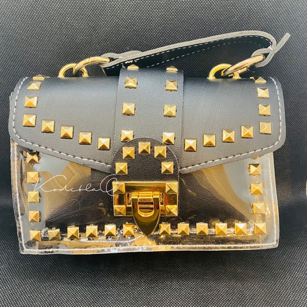 Studded Flap Satchel